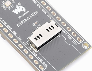 ESP32-S3 以太网开发板的Micro SD 卡座