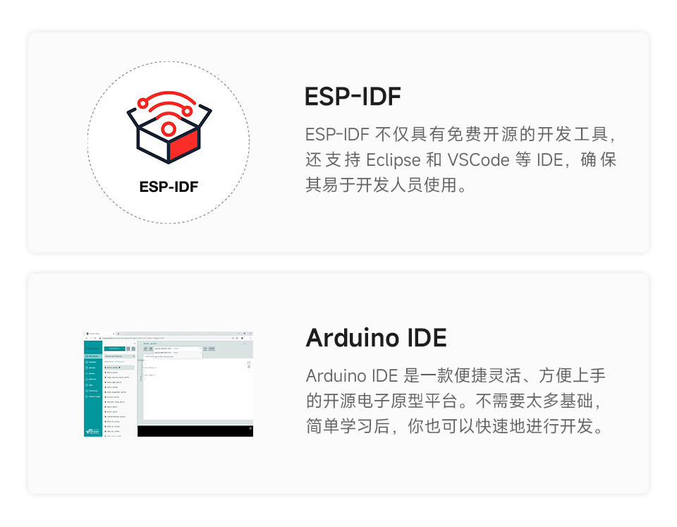 ESP32-S3-Touch-AMOLED-1.32 英寸开发板，支持 ESP-IDF，Arduino