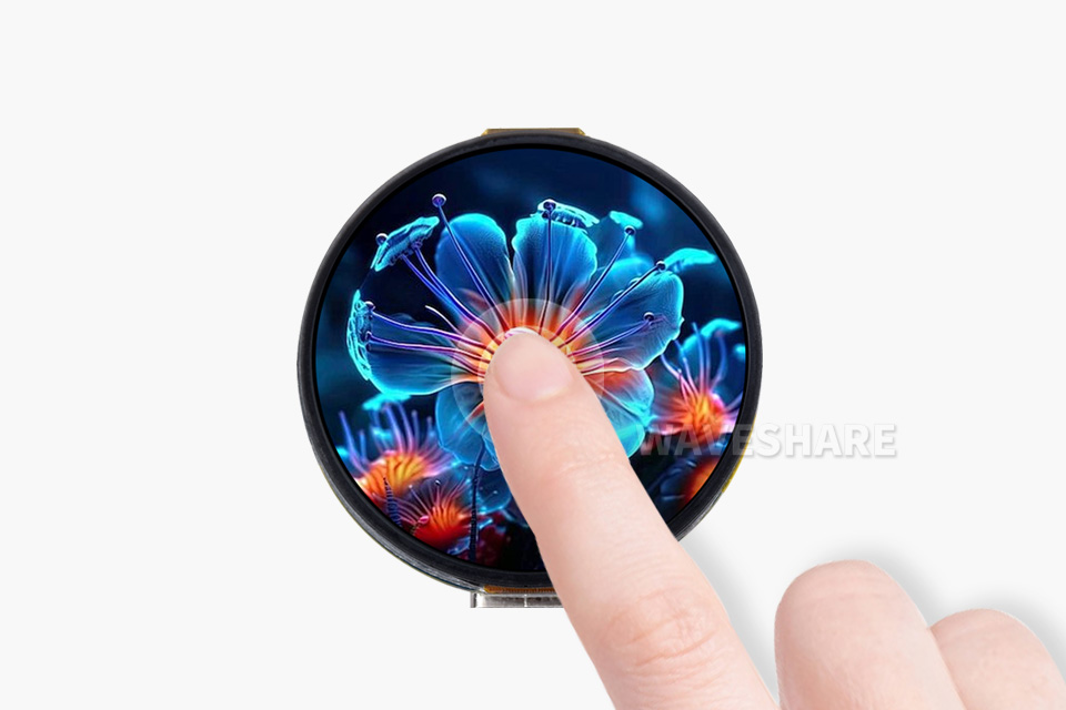 ESP32-S3-Touch-AMOLED-1.32 英寸开发板，适用于各种智能设备开发，可实现人机交互功能，内部可接电池，独立运行