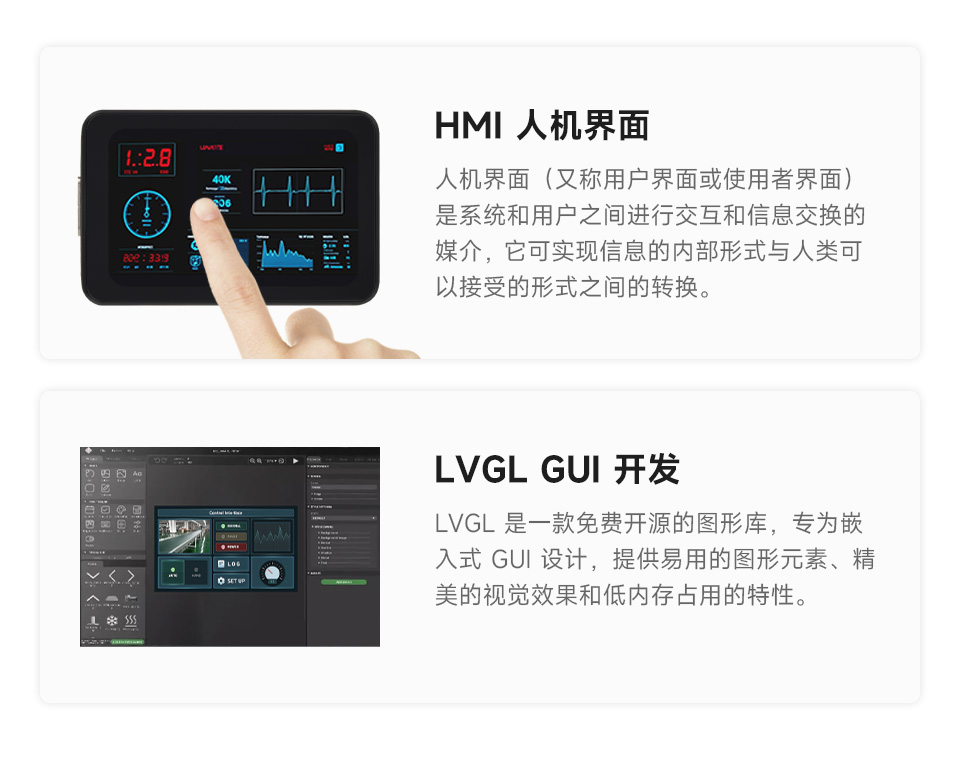 ESP32-S3-Touch-AMOLED-1.64 英寸液晶开发板板载 1.28 英寸 LCD 屏