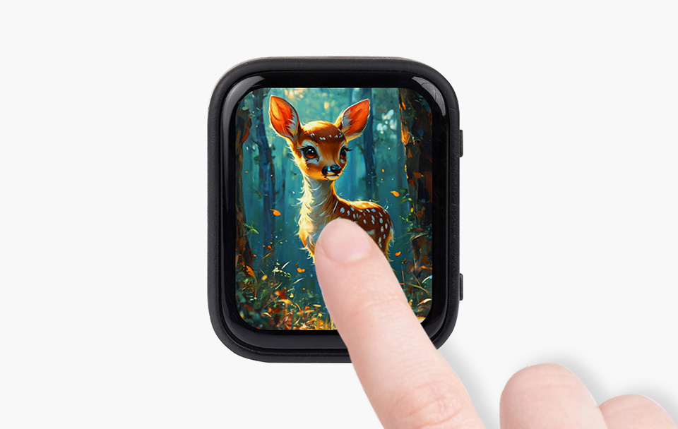 ESP32-S3-Touch-AMOLED-1.8 英寸液晶开发板板载 1.28 英寸 LCD 屏