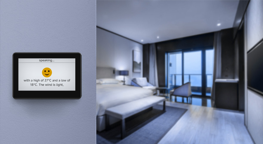 ESP32-S3 4.3 英寸电容触控屏支持主流 AI 平台，可接入在线大模型平台如豆包、DeepSeek 等 AI 模型