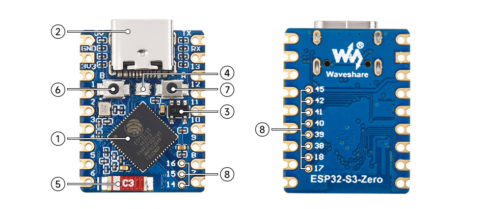 ESP32-S3-Zero 资源简介