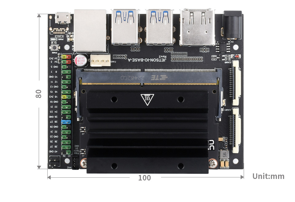 Jetson Nano 扩展板尺寸