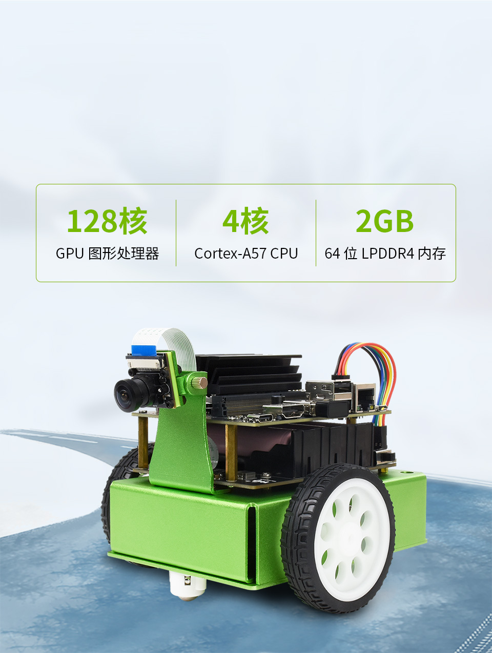 JetBot 2GB AI Kit AI 智能机器小车首图