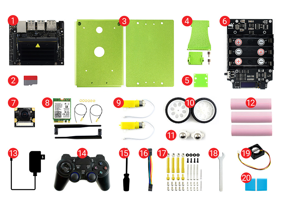 JETBOT AI KIT AI 智能机器小车配置清单