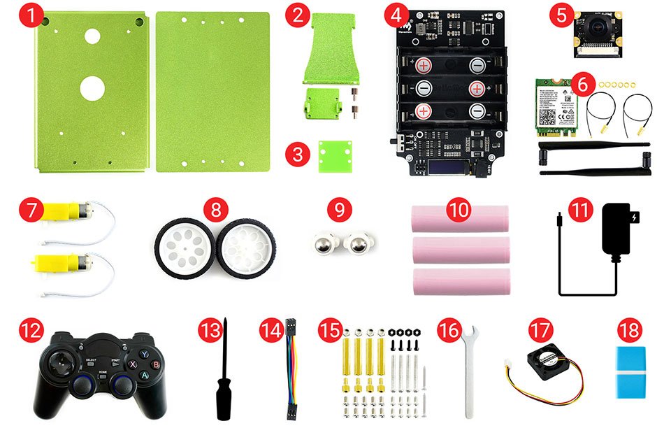 JetRacer Pro 2GB AI Kit AI 赛车机器人配置清单