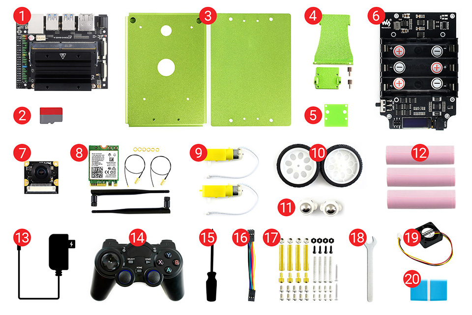 JETBOT AI KIT AI 智能机器小车配置清单