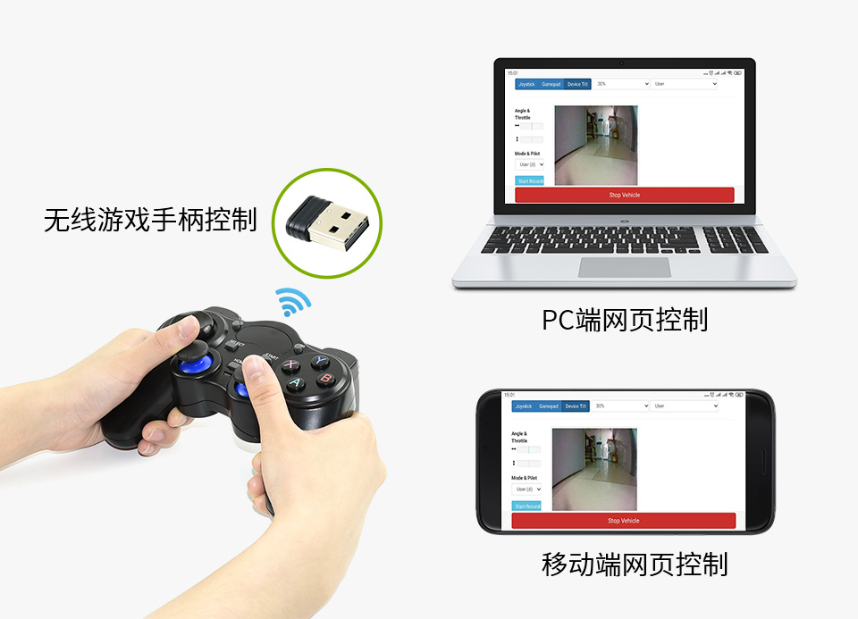 JetRacer Pro 2GB AI Kit AI 赛车机器人多种操控方式