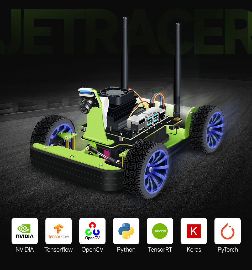 JetRacer Pro 2GB AI Kit AI 赛车机器人