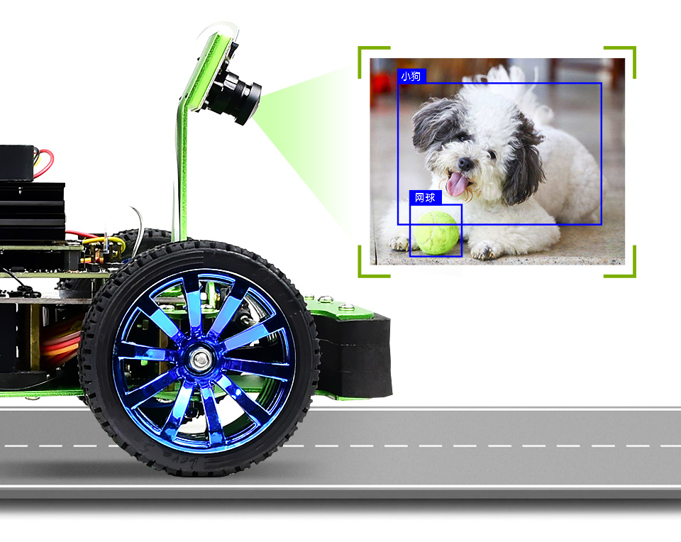 JetRacer Pro 2GB AI Kit AI 赛车机器人800万像素高质量摄像头