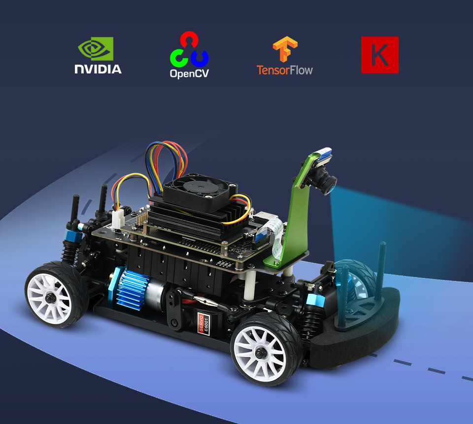 JetRacer Pro 2GB AI Kit AI 赛车机器人 DonkeyCar 开源项目