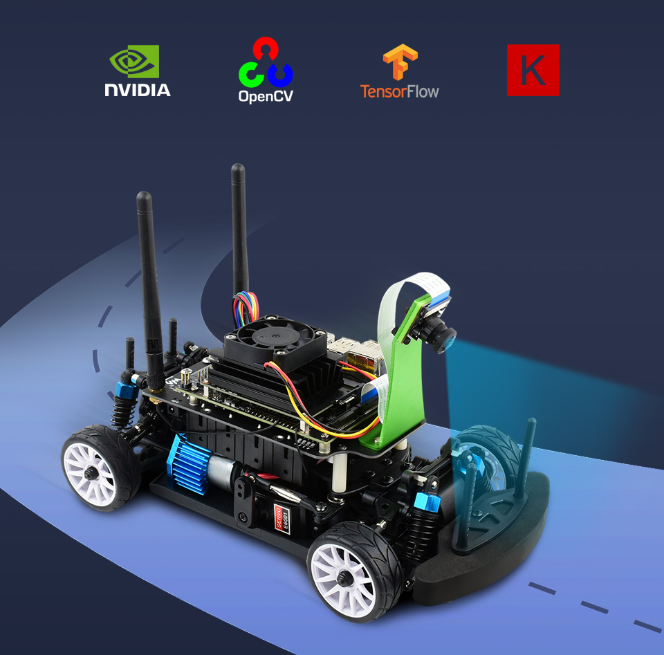 JetRacer Pro AI Kit AI 赛车机器人 DonkeyCar 开源项目