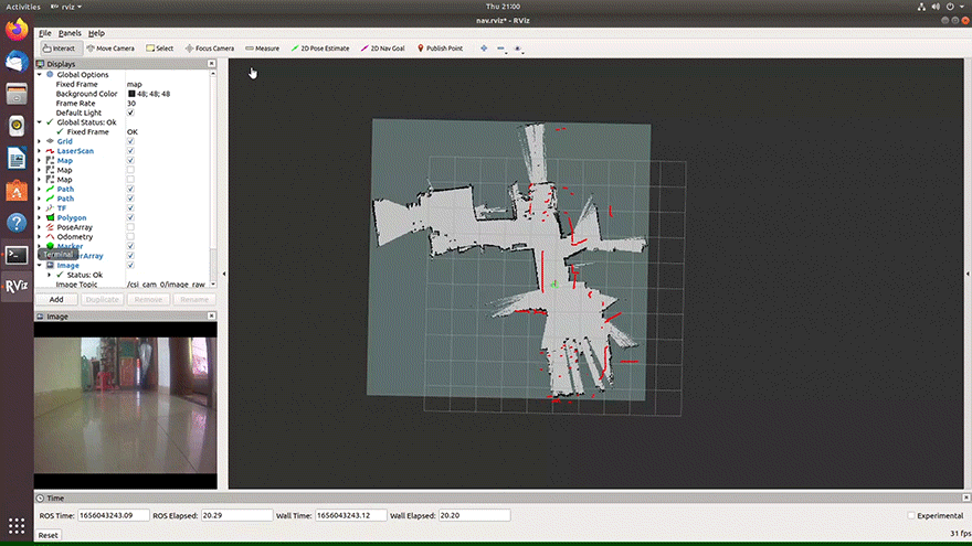 JetRacer ROS AI Kit ROS AI 赛车机器人单点导航