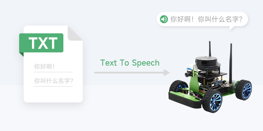 JetRacer ROS AI Kit ROS AI 赛车机器人语音合成播放，让机器人说话