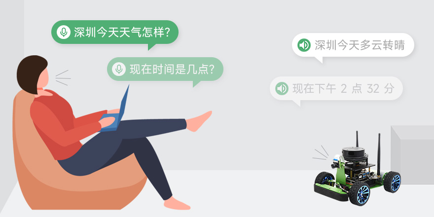 JetRacer ROS AI Kit ROS AI 赛车机器人智能语音交互，让机器人有大脑