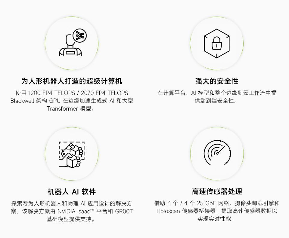 Jetson Thor T5000 开发套件拥有Blackwell 架构 GPU、传感器处理和机器人 AI 软件堆栈