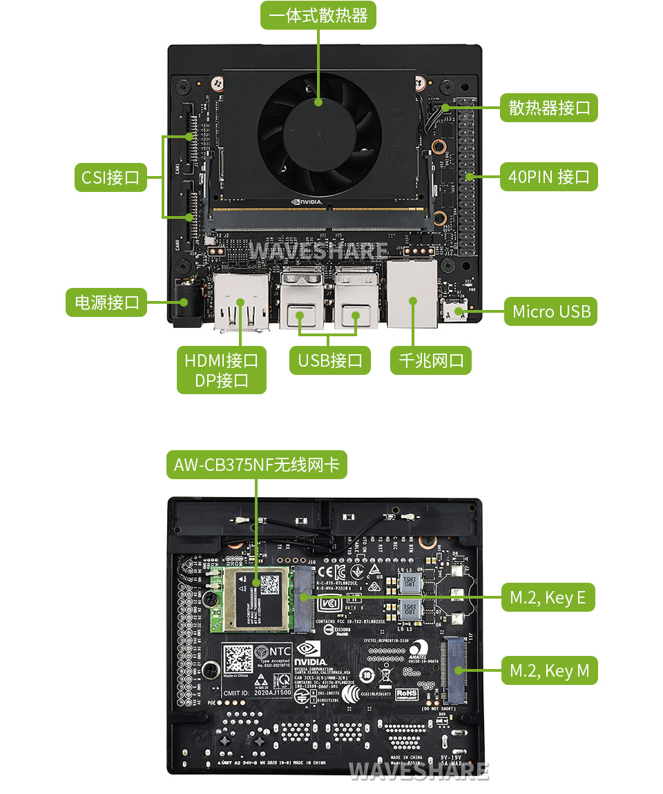Jetson Xavier NX Developer Kit英伟达开发套件