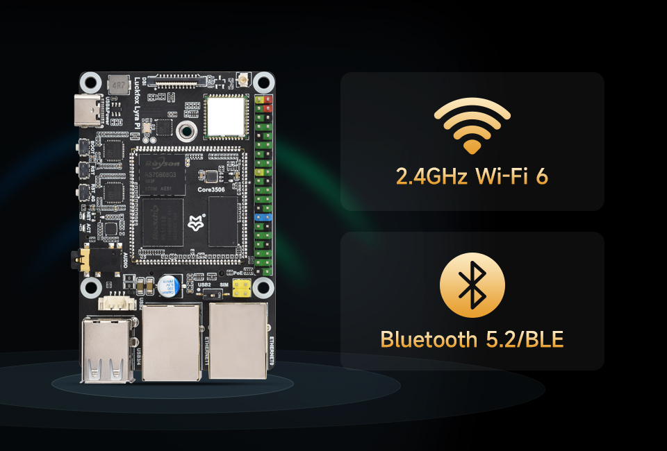 Luckfox Lyra Pi  Wi-Fi 6 和蓝牙模块
