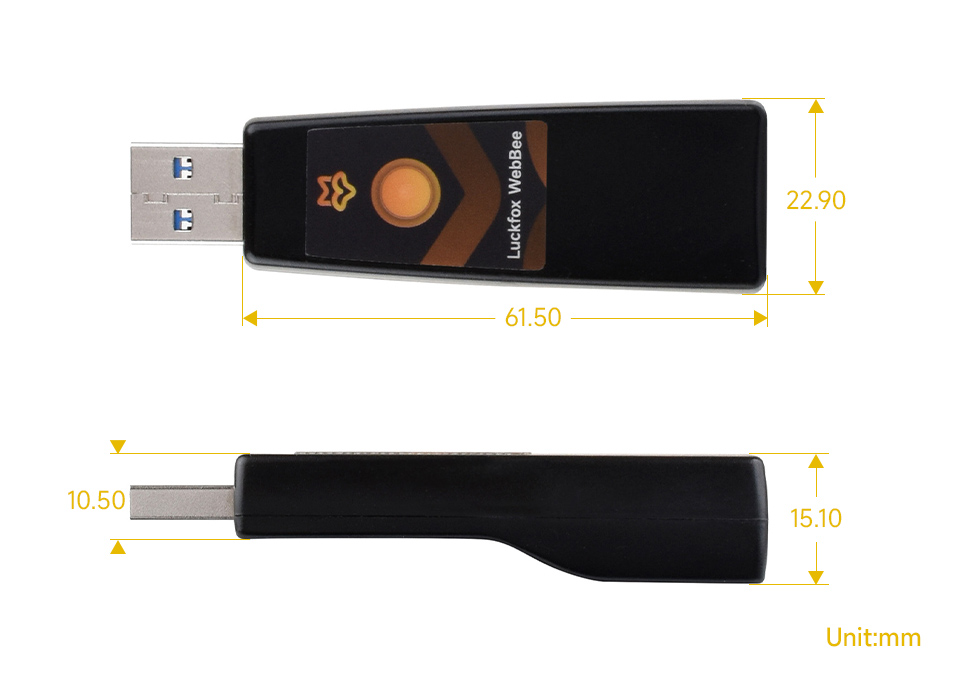 USB 3.2 Gen1 转千兆以太网产品尺寸