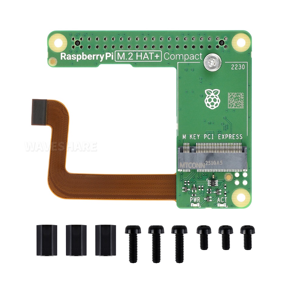 Raspberry Pi 官方设计的 PCIe 转 M.2 接口扩展板配置清单