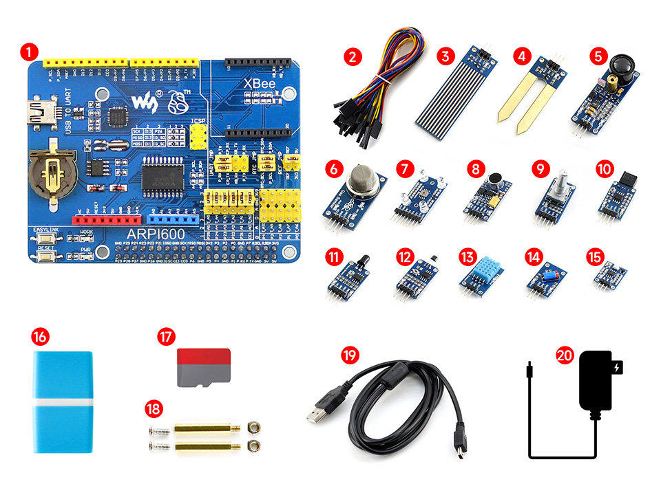 树莓派4代传感器套件配置清单