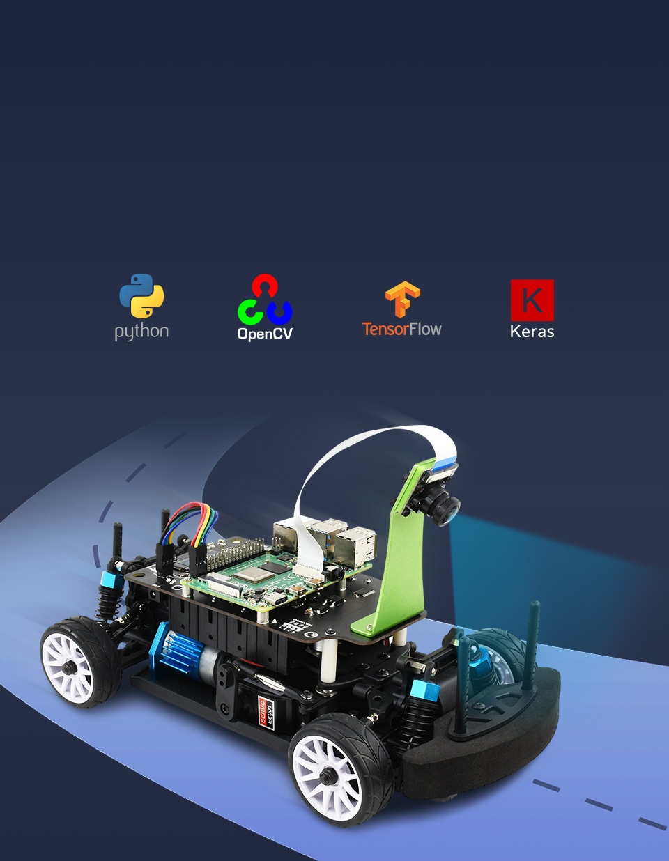 PiRacer Pro AI智能机器人DonkeyCar开源项目