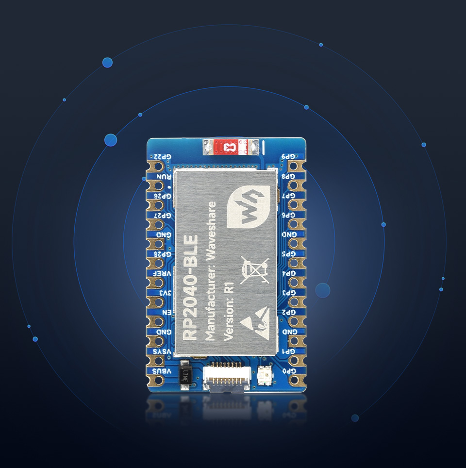 RP2040 微控制器蓝牙开发板 支持蓝牙 5.1
