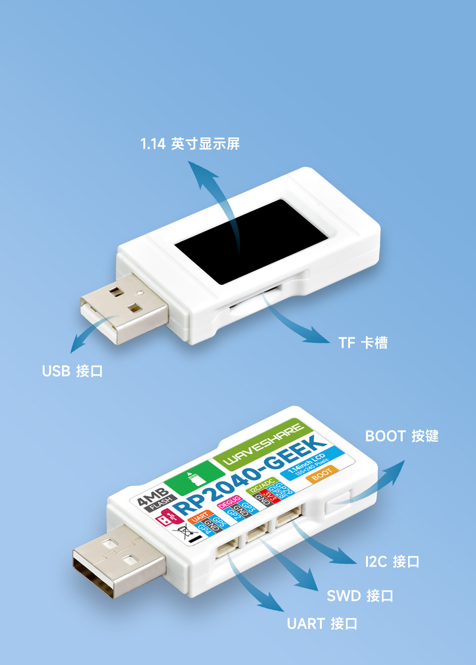 RP2040 极客开发板