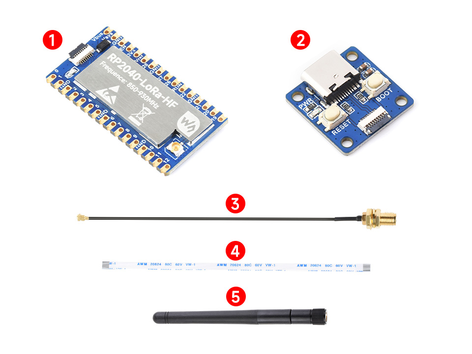 RP2040-LoRa-HF-Kit 模组配置清单