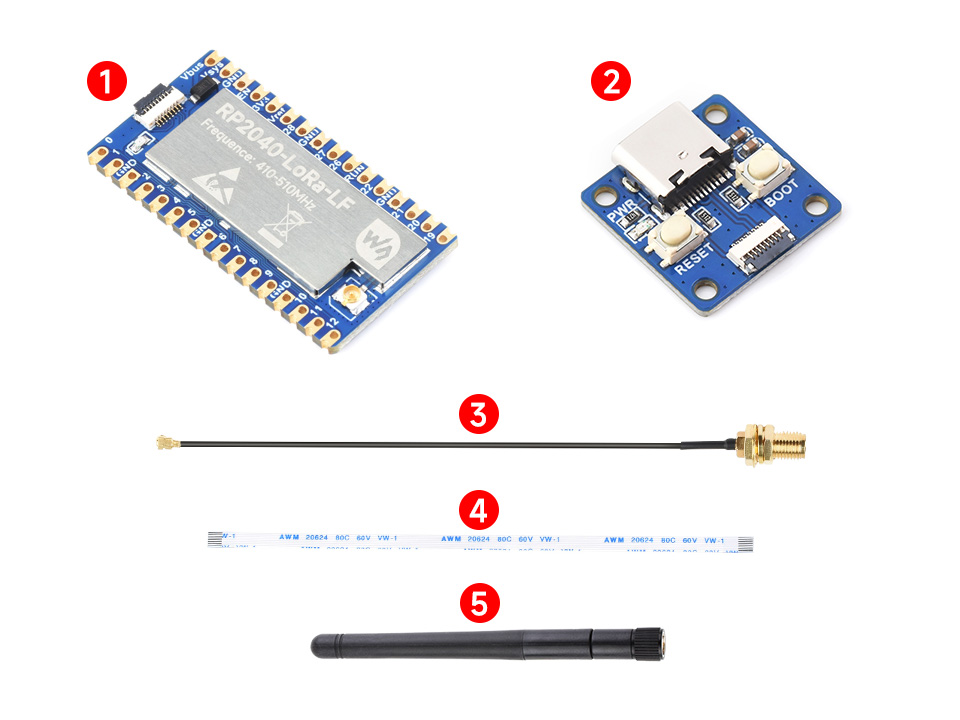 RP2040-LoRa-LF-Kit 模组配置清单