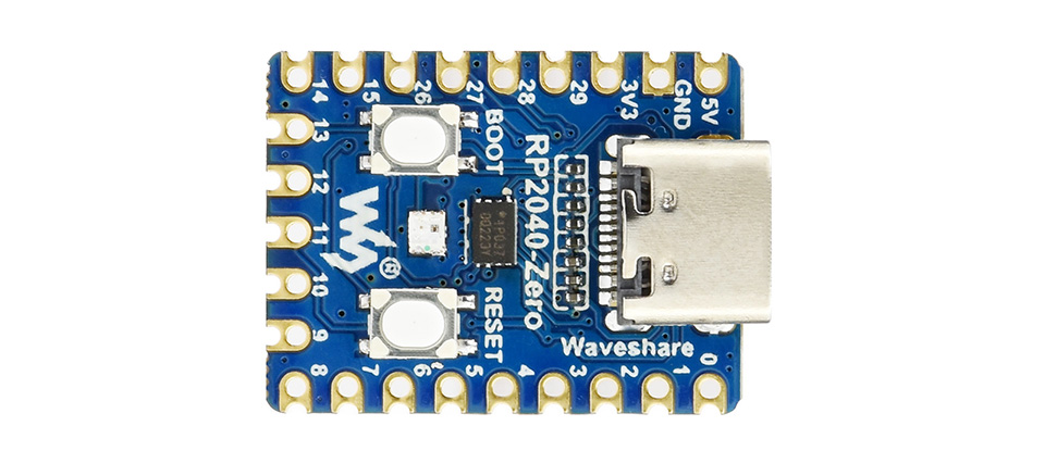 微雪 RP2040 微控制器开发板配置清单