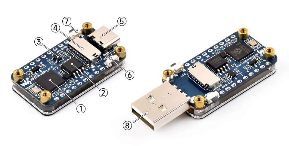 ESP32-S3 4英寸电容触控屏开发板资源简介示意图
