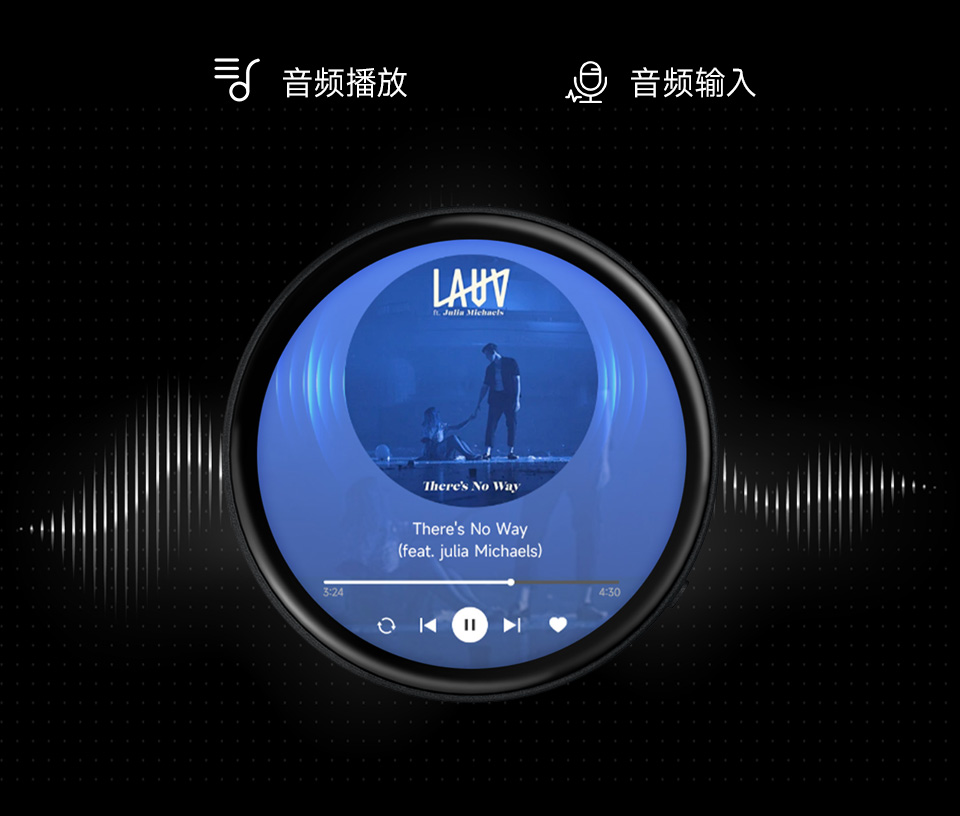 RP2350 1.75 英寸电容触控屏开发板板载音频编解码芯片