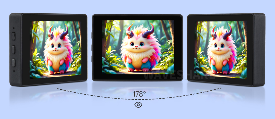 RP2350-AMOLED-2.41 178° 广视角