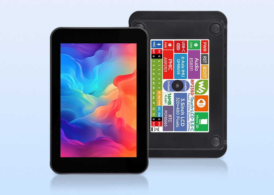 RP2350 3.5 英寸电容触控屏开发板主图