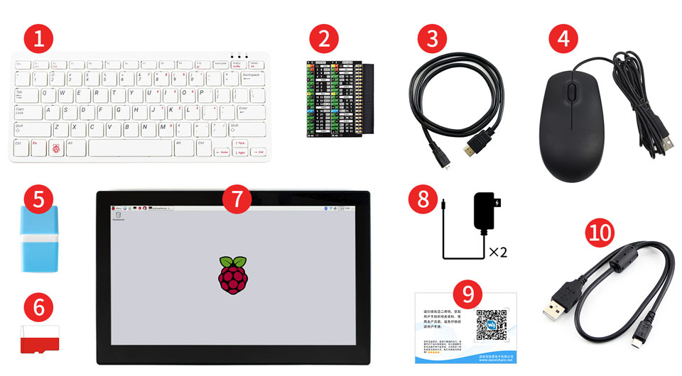 树莓派Raspberry Pi 400键盘型主板配置清单