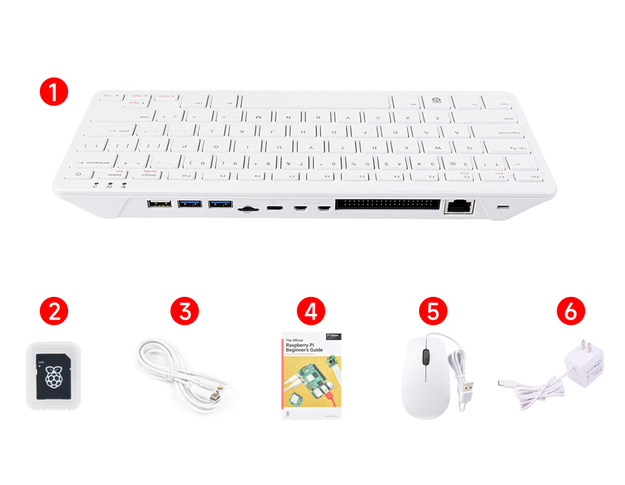 树莓派Raspberry Pi 500键盘型主板配置清单