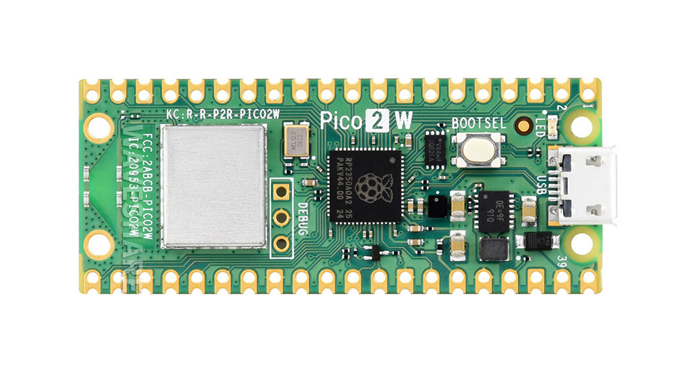 Raspberry Pi Pico 2 W新型微控制器迷你开发板配置清单