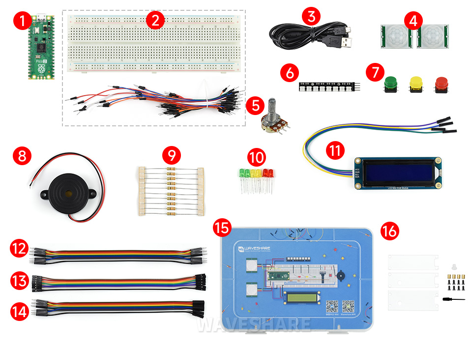 Raspberry Pi Pico新型微控制器迷你开发板配置清单