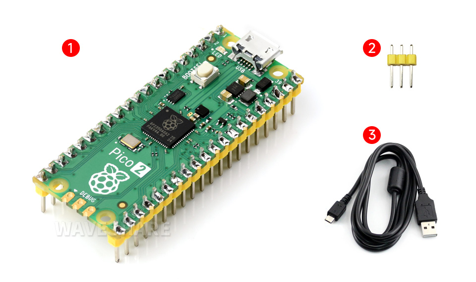Raspberry Pi Pico新型微控制器迷你开发板配置清单