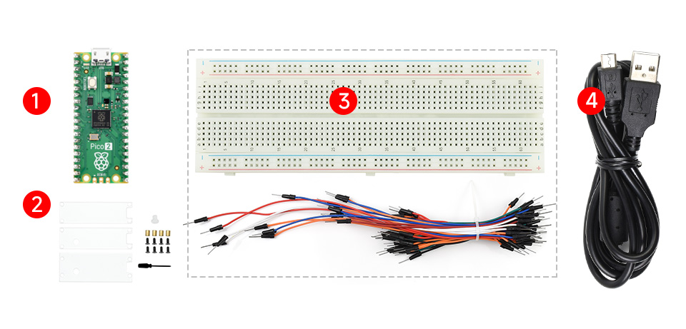 Raspberry Pi Pico新型微控制器迷你开发板配置清单