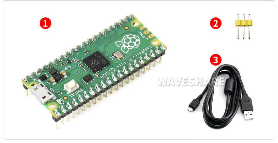 Raspberry Pi Pico新型微控制器迷你开发板配置清单