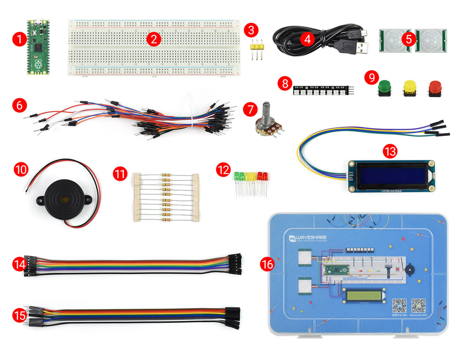 Raspberry Pi Pico新型微控制器迷你开发板配置清单
