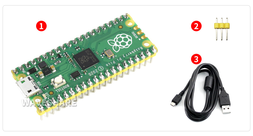 Raspberry Pi Pico新型微控制器迷你开发板配置清单