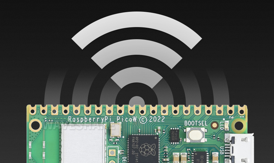 Raspberry Pi Pico W 新型微控制器迷你开发板26 个多功能 GPIO 引脚