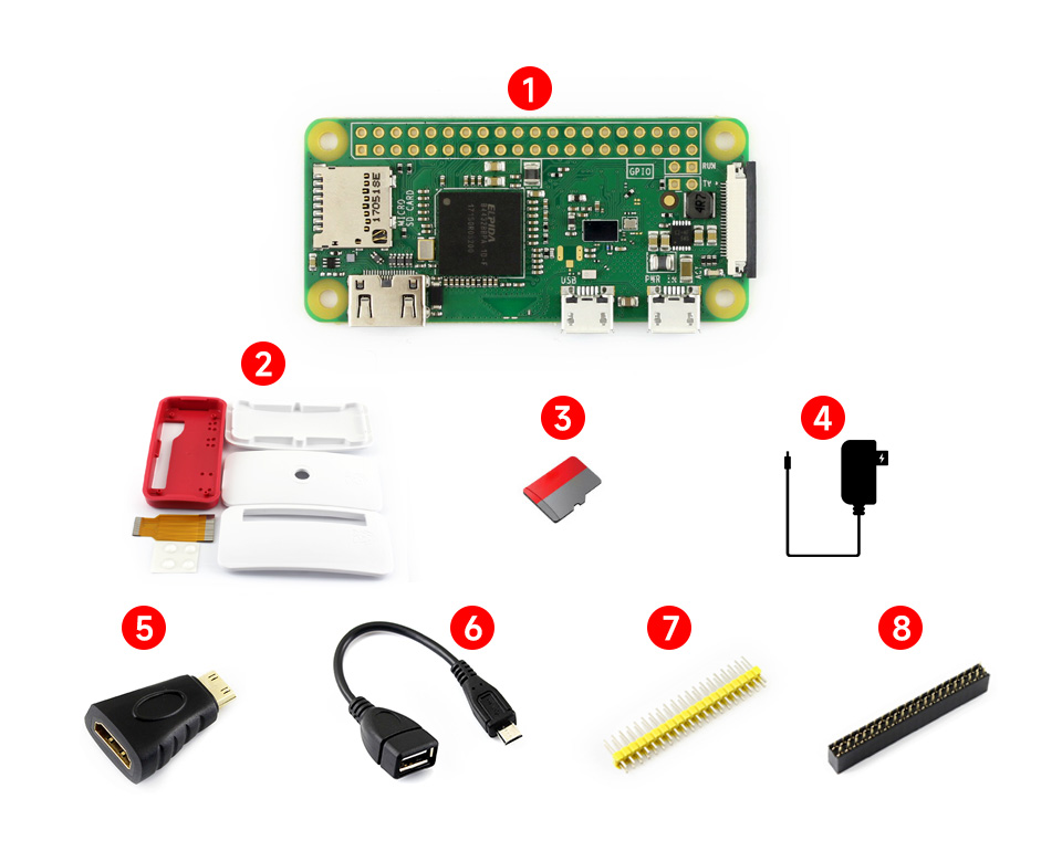 树莓派 Zero  WiFi 版 套餐B 配置清单