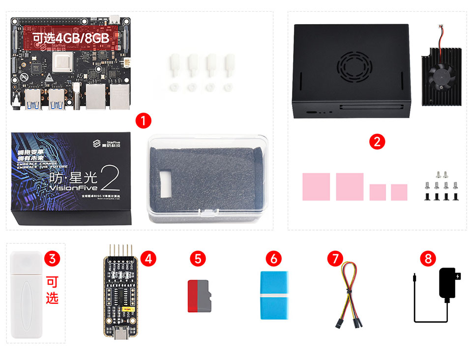 VisionFive2 外壳套件配置清单