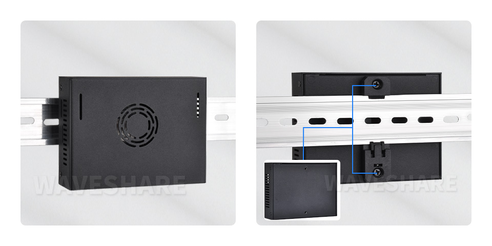 VisionFive2 外壳底部预留导轨接口